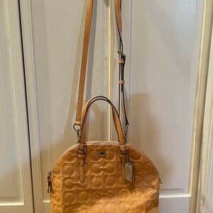 Coach patent leather Embossed 2 way Bag